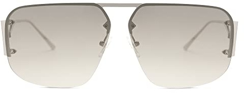 SOJOS Sonnenbrille Herren Damen Retro，Groß Trendy Metall Randlos Sonnenbrillen SJ1192