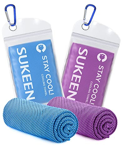 Sukeen Cooling Towel, 40x12 Cooling Towels for Men Women, Quick Dry Ice Towel for Outdoor Work, Gym, Camping, Travel, Sweat, Yoga, Sports, Fitness