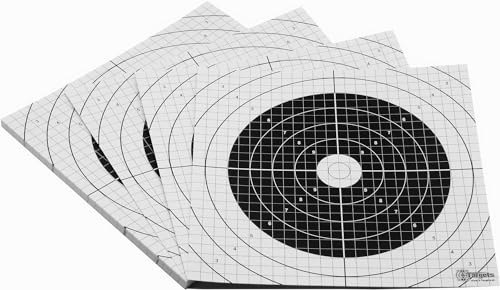 Zielscheiben *ASL Target* | 26x26 cm | Karton 250g/m² | Ideal zum Einschießen für den Sportschützen | 1cm Raster mit Präzisionspiegel kombiniert