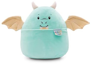 NICI Kuscheltier Chill-NICI Drache 30cm I Flauschiger Plüschtier Drache mit Flügelchen für Mädchen, Jungen & Babys I Knuddeliges Stofftier – 49888