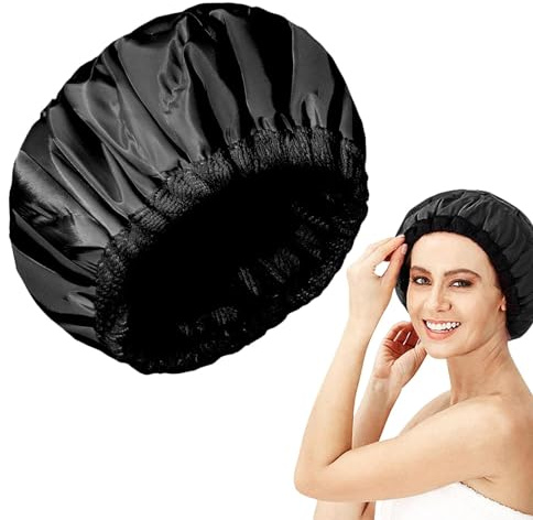 Dampfhaube für Haare | Thermo-Hut, Tiefkonditionierung, mikrowellengeeignete Thermohaube für Dampffrisuren, kabellose Dampfhaube mit Samen