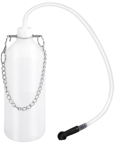 Gedlex Bremsenentlüftungsgerät Auto, 1L Bremsflüssigkeitsbehälter mit 60 cm Schlauch und Gummiadapter, Bremsenentlüfter Motorrad, Geeignet für die Meisten Brems- und Kupplungsentlüftungssysteme