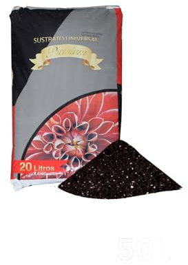 JARDIN202 - Sustrato Universal Premium con Fibras de Coco. turbas. sustrato Vegetal. Perlita y enriquecido Ideal para Todo Tipo de Plantas | 8 Sacos de 50 litros -