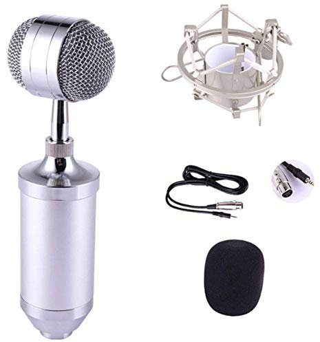 MRKU Condenser Microphone Set,Live Sound Card Microphone Set Condenser Microphone Anchor Computer Condenser Microphone Shout Microphone,Condenser Microphones