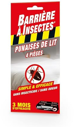 Insektenbarriere gegen Bettwanzen – Packung mit 4 Fallen