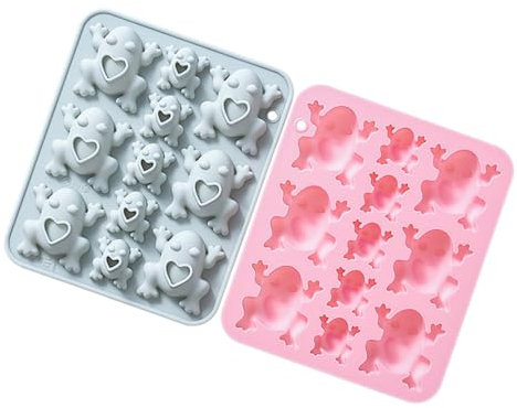 Cabilock 2stücke Frosch-schokoladenformen Aus Silikon Formen Für Gummibärchenherstellung Und Süßigkeiten Cartoon-tier-backformen Zum Selberbacken