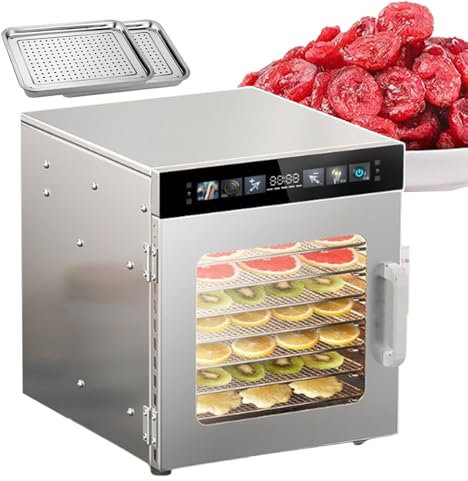 Máquina Deshidratadora De Alimentos,Máquina Secadora Eléctrica De Frutas Carnes,Deshidratadora De Alimentos De Acero Inoxidable De 20 A 30kg,Máquina Deshidratadora De Carne Seca,12-Layer
