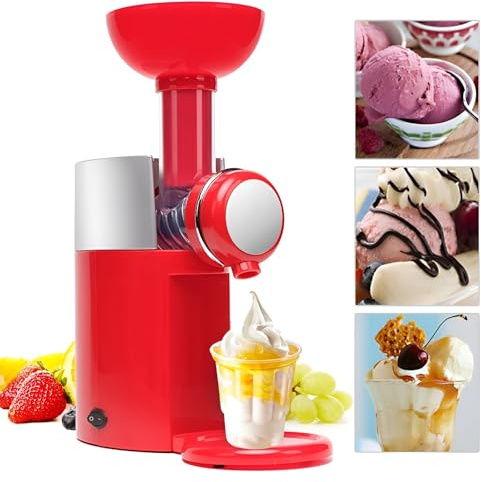 Hopeyhfm Sorbetière, Machine à crème glacée aux fruits très facile à utiliser, yaourt glacé, gelato, Machine à boissons glacées, 100% naturel, sans gluten, réutilisables (Style 1)