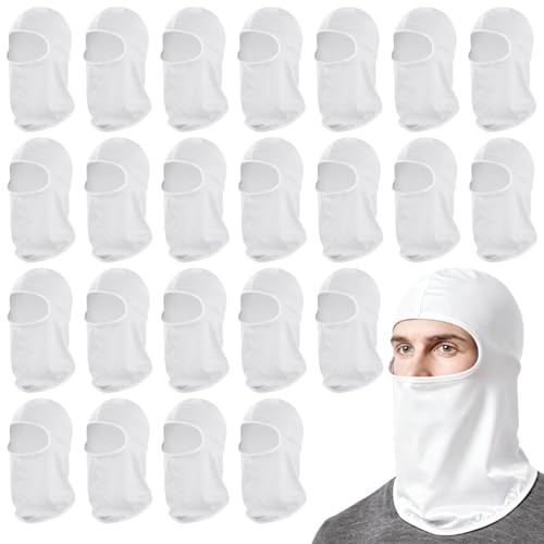 NIMBLOOM 100 PCS Painter Spray Socks, White Soft Stretch Painting Dust Hood, Unisex Head Cover for Men Women, Comfortable Elastic Head Sock for Paint Spray, Sanding, Outdoor Protection