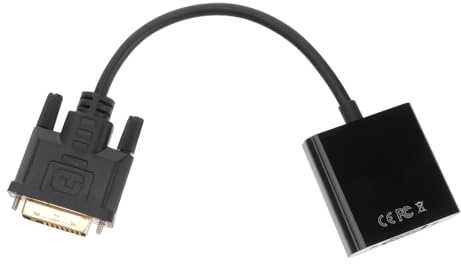 Tofficu Dvi to Vga Adapter Cable Dvi-d Male to Vga Female Video Converter for PC Display