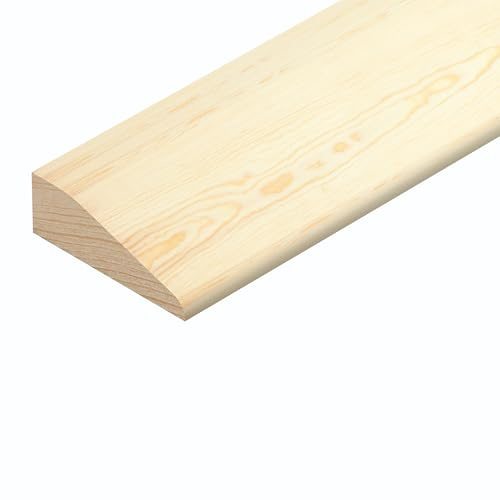 44x 15 Pine Chamfered Architrave Moulding 1m x 6 - Total 6 Metres tm955