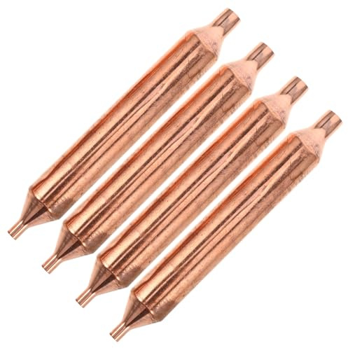 DECORNIJIA 4 pièces Filtre de Séchage Cuivre pour Réfrigérateur et Congélateur Absorption Humidité Installation Facile Compatible Plupart des Systèmes de Réfrigération