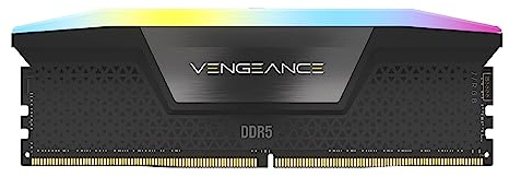 CORSAIR Vengeance RGB DDR5 RAM 8GB (1x8GB) hasta 5200MHz CL40-40-40-77 1.25V Intel XMP 3.0 Memoria de Ordenador de Sobremesa – Negro (CMH8GX5M1B5200C40)