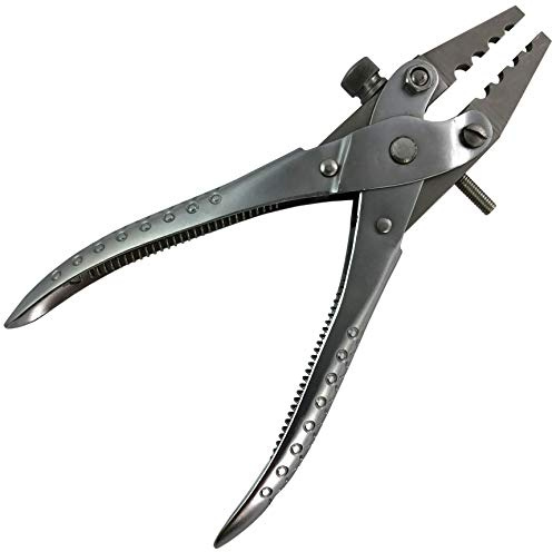 FLAT NOSE 4 HOLE PARALLEL ACTION PLIERS : Jewellery Beading Design Tool (250)