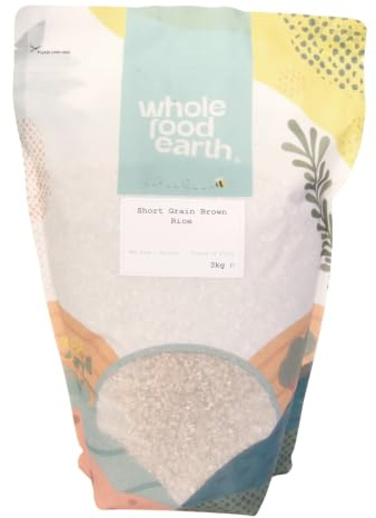 Whole Food Earth Short Grain Brown Rice 3 kg