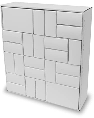 itenga Adventskalender zum Füllen 24 Schachteln zum Befüllen Quader Form weiß zum Selber Befüllen