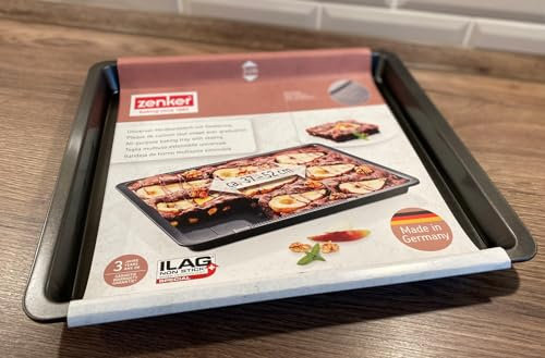 Zenker Teglia allungabile da Forno 37-52 x 3 cm estensibile multiuso universale Termoresistente fino 240 °C antiaderente
