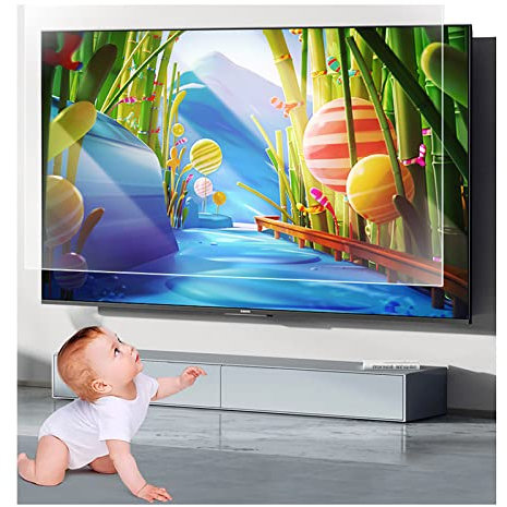 Anti Blue Light/Anti Glare TV Screen Protector 32-75 Inch Anti-Scratch/Anti-Fingerprint Screen Filter Film Relieve Eye Fatigue for LCD, LED, OLED & QLED 4K HDTV/A / 40 Inches 886x498 mm