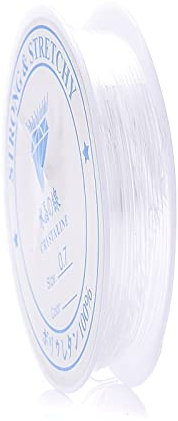 1 Stück Schnur Zur Herstellung Von Schmuck, Halskette, Armband, Schnur, 0,4/0,5/0,6/0,7/0,8/1 Mm, Transparente, Dehnbare, Elastische Kordel