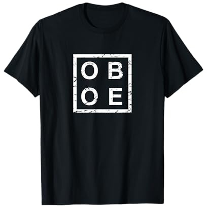 T-shirt elegante con oboe Maglietta