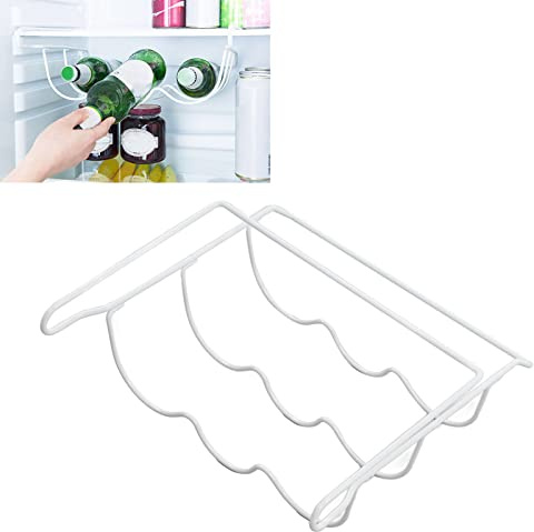 BEIJIALY Fridge Wine Rack Wine Holder, Strong Bearing Capacity Fridge Wine Rack Bottle Shelf Refrigerator Wine Shelf Wine Bottle Holders Slide On Rack Holds