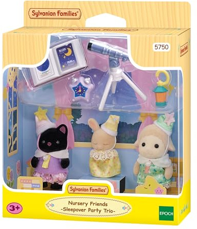 Sylvanian Families - 5750 Nursery Friends - Sleepover Party Trio - Dollhouse Playsets