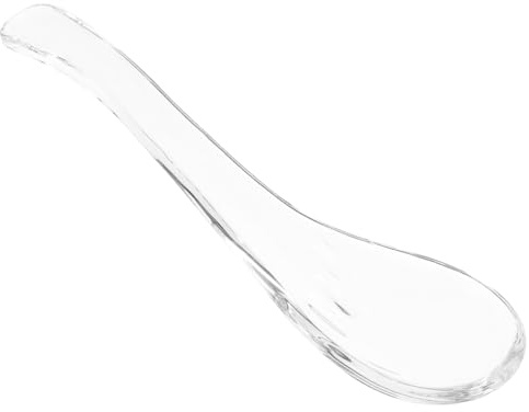 DEARMAMY Cucharas De Cafe cuchara de cristal de vidrio de helado Cucharón de sopa cucharillas de té mango corto s de caviar concentrarse de comida necesidad
