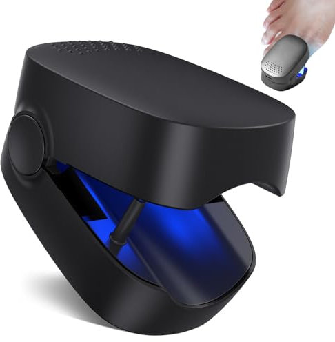 Dispositivo Laser dei Funghi Unghie Indolore, Berrlly Dispositivo Laser di Trattamento per Funghi Unghie, Portatile con Typo C Cavo, 7 Minuti al Giorno Ripristinare Bellezza Adatto per Casa (Nero)