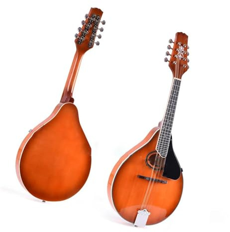 Mandolin Quality Uniform Wonderful Tone Eight-string Mandolin Orange Mandolin