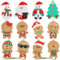 Bigqin Lebkuchen Baumschmuck, 12 Stück Weihnachtsdeko Lebkuchenmann Christbaumschmuck Lebkuchen, Lebkuchenmann Figur für Weihnachtsbaum Anhänger