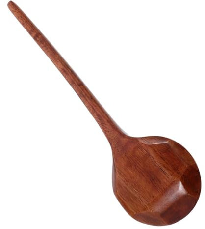 MAGICLULU Cuillère à Soupe Ramen En Bois à Long Manche Grosse Taille Conception Ergonomique Japonaise Cuillère à Soupe Orientale En Bois Porridge Et Ramen Utilisation Familiale