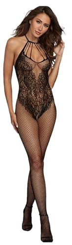 LUKYLUM Bodystocking Ouvert für Damen