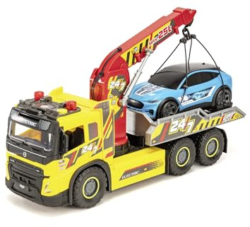 Dickie Toys 203749039 - Giant Bärgningsbil - Dickie Toys Giant Bärgningsbil Volvo FMX med Frirull, Ljus, Ljud, Skala 1:16, längd 54 cm, Från 3 år