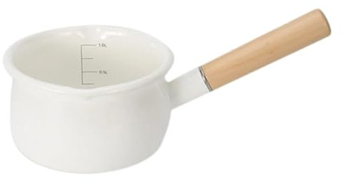 Pentola Per Il Latte Pentola for il latte Manico in legno Fornello a gas Fornello a induzione Colazione Latte Caffettiera Pentole Pentola con manico singolo