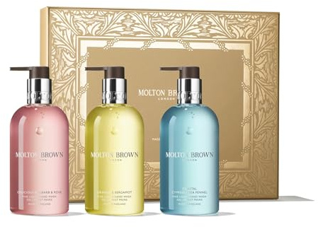 Molton Brown Floral & Aromatic Hand Care Collection - Trio of 300 ml Luxury Scented, Fine Liquid Hand Wash Gift Set