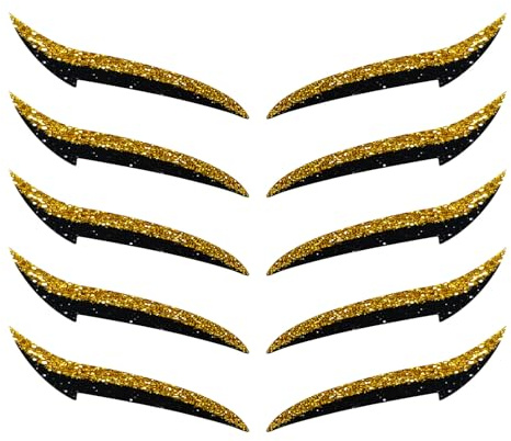 Eyeliner-Aufkleber – Klebestreifen für Lidschatten, 10 Stück, wasserfest, für Tanz und Bühne, Augen-Make-up