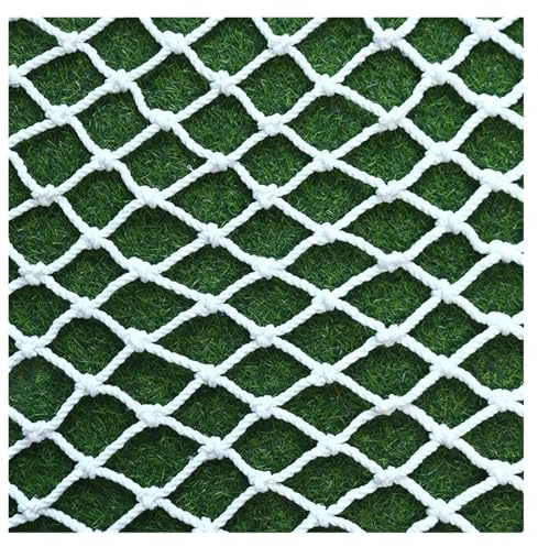 Filet en corde en nylon pour décoration extérieure et sécurité – Filet de garde-corps polyvalent pour escaliers et balcons Utilisation en intérieur/extérieur Blanc (1,5 x 1 m)
