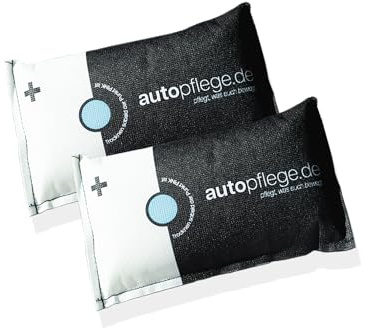 Deumidificatore auto | 2 cuscini deumidificatori contro l'umidità e vetri appannati interni | Riutilizzabile con indicatore 2 x 350 g | Cuscino anti-appannamento contro finestre umide