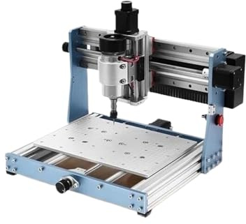 Tour, Machine De Tour, Fraiseuse À Graver, Routeur Bois Broche 300 W Pour Métal Acrylique, Découpe Avec Contrôle Hors Ligne, pour le filetage, le tournage, le perçage(Standard+2.5W)