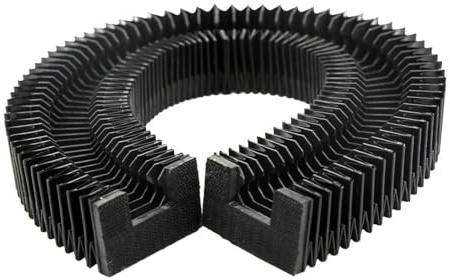 HGR20 Fire-Resistant Linear Guide Bellows Cover for Laser & Plasma CNC Machines (200mm-1000mm)(400mm)