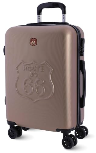 Route 66 - Valise Cabine 55x40x20 Rigide ABS 4 Roues - Bagage Avion