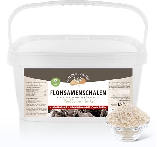GOLDEN PEANUT Flohsamenschalen 95% hohe Quellzahl ballaststoffreich 1,5kg