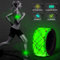 ELANOX LED Slap Band Armband Reflektorband Lichtband Joggen Radfahren Kinderwagen Mottorrad (grün)