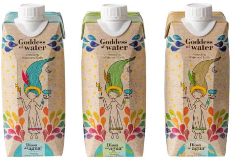 Agua ligera, extra natural de calidad prémium envasada en caja de cartón 50cl (Pack 18 Unidades x 500ml)