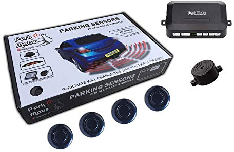 Park Mate P100 Rear Reverse Parking Sensors Kit Audio Buzzer 4 Ultrasonic Radar Alert System for All Makes and Models Royal Blue