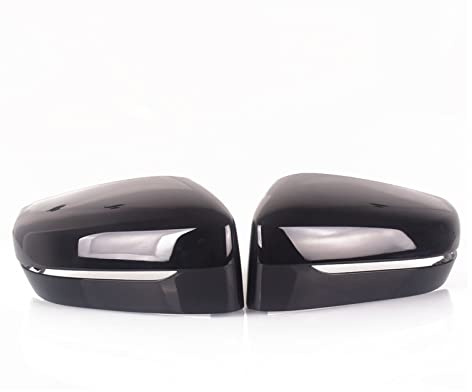 Spiegelkappen Für BMW 3 5 7 G10 G20 G21 330i 330d 340i G30 G31 530d 530i 520d 525i G32 2019 2020 Für LHD Carbon Seitenspiegelabdeckung Seitenspiegelkappe (Farbe : Schwarz)