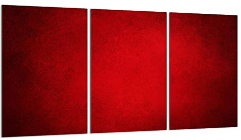 Herdabdeckplatten 3-Teilig 90x52 cm Ceranfeldabdeckung Küche Elektroherd Induktion Herdschutz Spritzschutz Glasplatte Schneidebrett aus Gehärtetem Glas, Rot