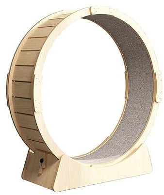 Katzenlaufrad Katzenräder Aus Massivem Holz Für Hauskatzen, Durchmesser 35,8 Zoll, Katzenlaufrad, Laufband, Katzenlaufrad Mit Verriegelungsmechanismus, Einfach Zu Montieren