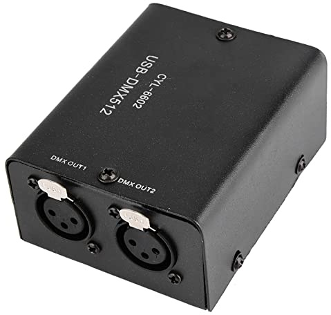 Gavigain DMX512 Controller, Professionelle 512-Kanal LED Lichtsteuerung Kompatibel mit GrandMA, Lightjockey, Daslight, Plug-and-Play für Bühnenlicht, Laser & Nebelmaschinen