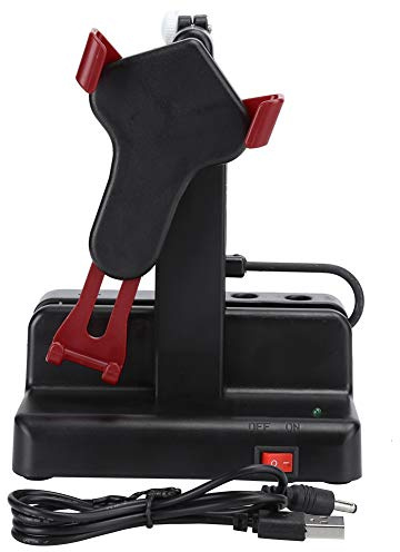 Yuecoom Agitatore Per Cellulare, Gradini Oscillanti Automaticamente a Sinistra Destra Contatore Cellulare Contapassi Supporto Per Telefono (rosso Scuro)